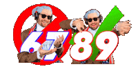 6 7 Number Meme Sticker