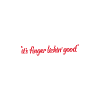 Finger Lickin Good Chicken Sticker by KFC Nederland