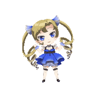 kobane_art kawaii animegirl kobane ツインテール Sticker
