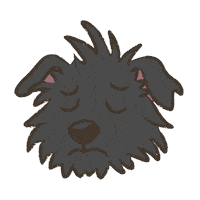 Cartoon Dog Sticker