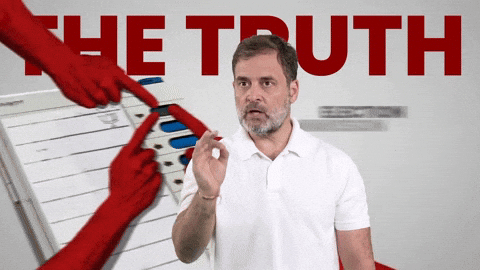Rahul Gandhi Vote GIF by adivasikarnataka