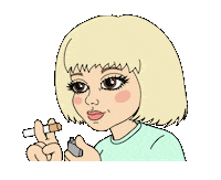 Cigarette Bianca Bosso Sticker