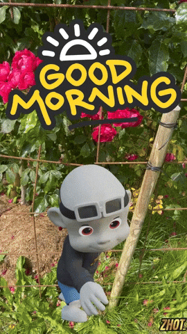 Good Morning Bonjour GIF by Zhot