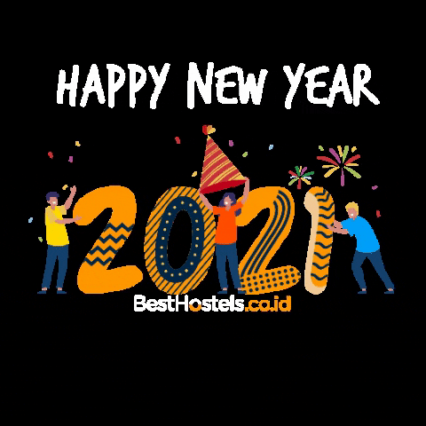 BestHostelsIndonesia giphygifmaker 2020 new year happy new year GIF