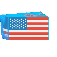 VoiceCrafters trump usa flag america Sticker