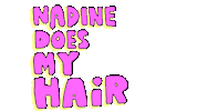 Nadine Velazquez Hair Sticker by deladeso