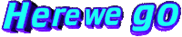here we go text Sticker