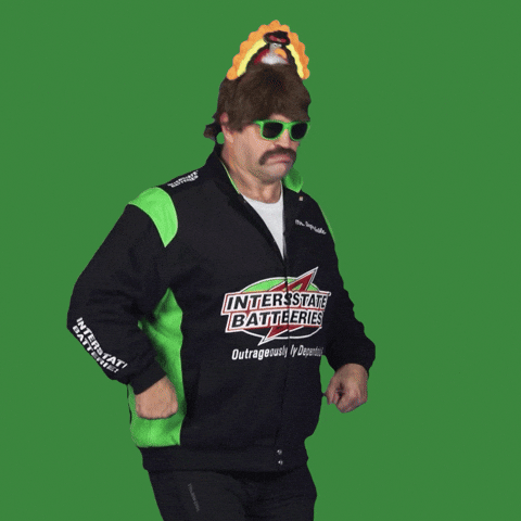 interstatebatteries giphyupload bird mascot thanksgiving GIF