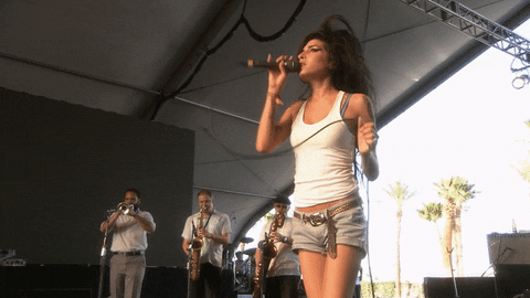 Amy Winehouse Shimmy GIF by Coachella