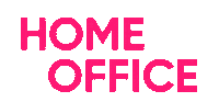 Home Office Pink Sticker