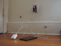 wall charger GIF