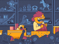 Brikk car kids family train GIF