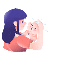 Bubbles Baby Shower Sticker by Cussons Baby Kids