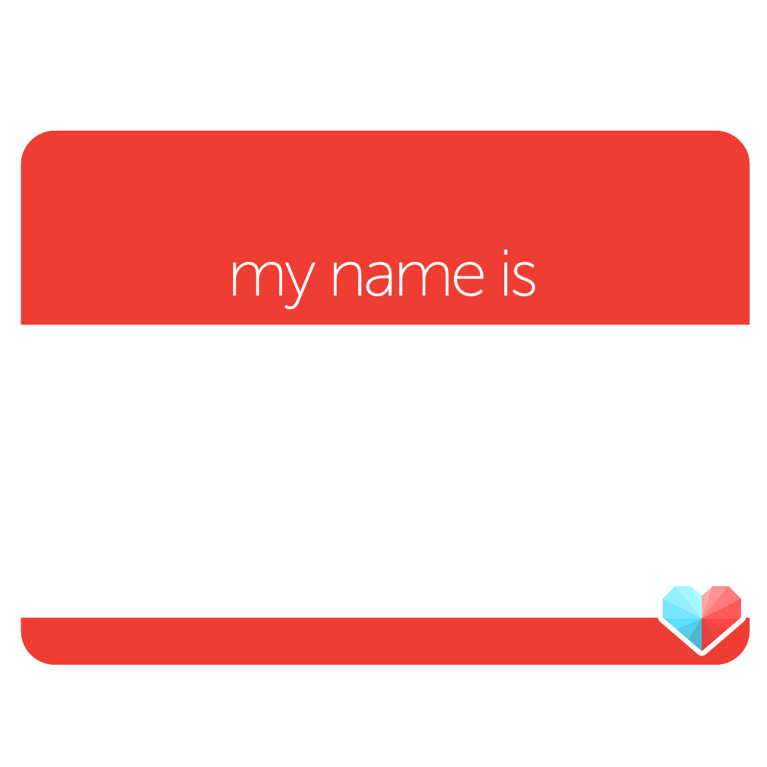 Hello My Name Is Sticker Sticker by theasianparent