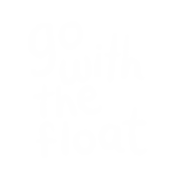 Go With The Flow Calligraphy Sticker