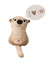 ginihouse3 otter embroidery sticken stickdatei Sticker
