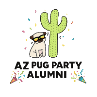 Pugrescue Sticker by Arizona Pug Party and Rescue