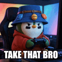 ZaddyFi gaming penguin gamer bro GIF