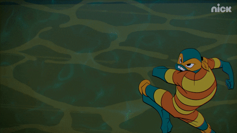 Football Jump GIF by Teenage Mutant Ninja Turtles
