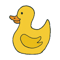OceanicCosmetics duck bath morning routine bath time Sticker