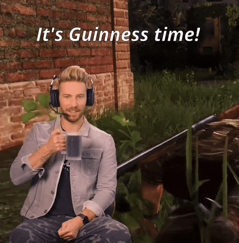 RETROREPLAY giphyupload the last of us troy baker guinness GIF