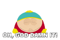 Cartman Damn It Sticker by South Park