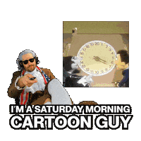 Saturday Morning Cartoons Television Sticker
