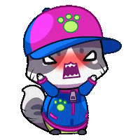 Angry Cat Sticker by Mino Games