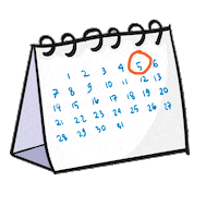 calendar dates Sticker