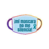 Spanish Mask Sticker by Partners Against Violence