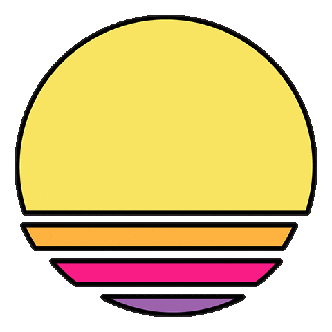 Setting Sun Art Sticker