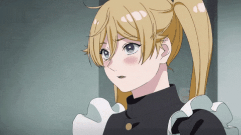 Trollick giphyupload anime giggle GIF
