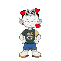 Green Bay Packers Go Pack Go Sticker by Zhot