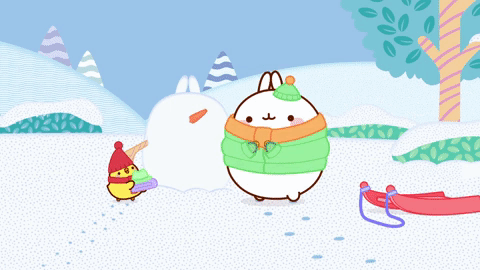 new year love GIF by Molang