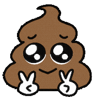 Peace Poop Sticker for iOS & Android | GIPHY