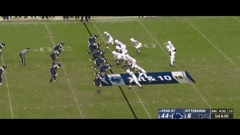 StateLionPro giphyupload pitt penn state sean clifford td vs pitt nittany lions vs panthers GIF