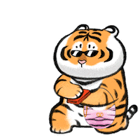 Chinese New Year Tiger Sticker by Valentino