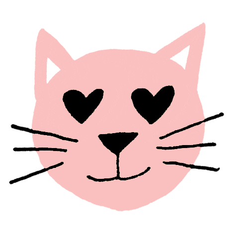 Cat Love Sticker by Maisonette