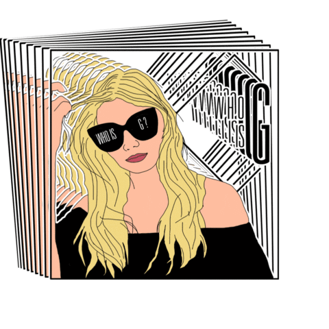 whoisg logo g who is g Sticker