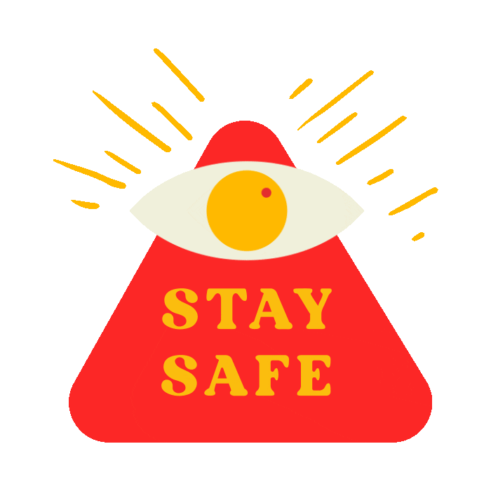 Eye Stay Safe Sticker