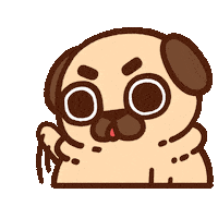 Give Me Attention Sticker by Puglie Pug