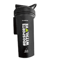 campuswellnessandsports protein campus shaker schwarz Sticker