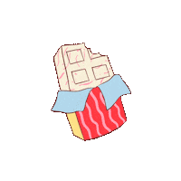 Illustration Chocolate Sticker