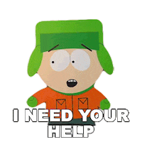 Help Me Please Kyle Broflovski Sticker by South Park