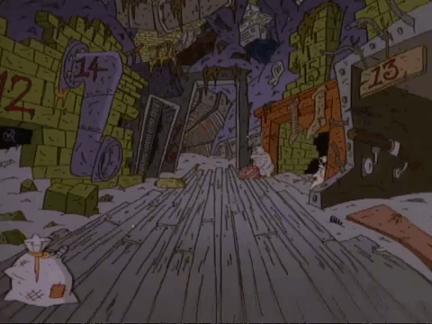 nickrewind giphydvr nicksplat aaahh real monsters giphyarm014 GIF