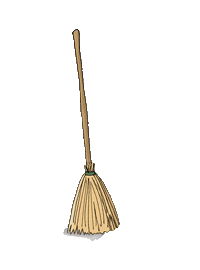 Witch Cleaning Sticker