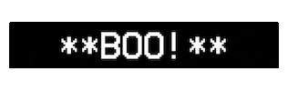 Halloween Boo Sticker