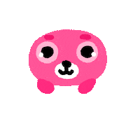 kayawingnut pink mascot seal pierre Sticker