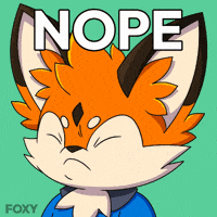 Orange No GIF by Foxy