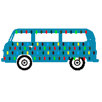 Vw Bus Wagner Sticker by Drumcorps BIMotion
